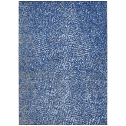 LOOMLAN Rugs Terra Navy Washable Indoor-Outdoor Rug
