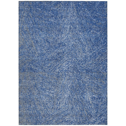 LOOMLAN Rugs Terra Navy Washable Indoor-Outdoor Rug