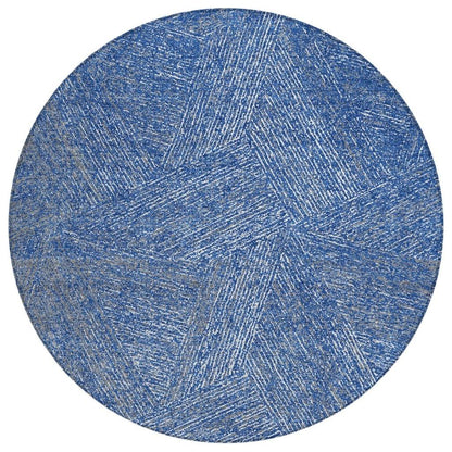 LOOMLAN Rugs Terra Navy Washable Indoor-Outdoor Rug