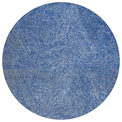 LOOMLAN Rugs Terra Navy Washable Indoor-Outdoor Rug