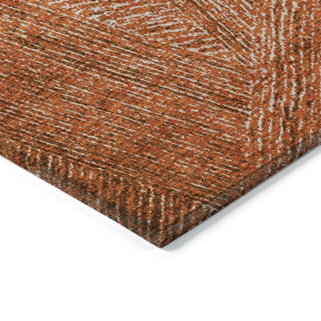 LOOMLAN Rugs Terra Orange Washable Indoor-Outdoor Rug