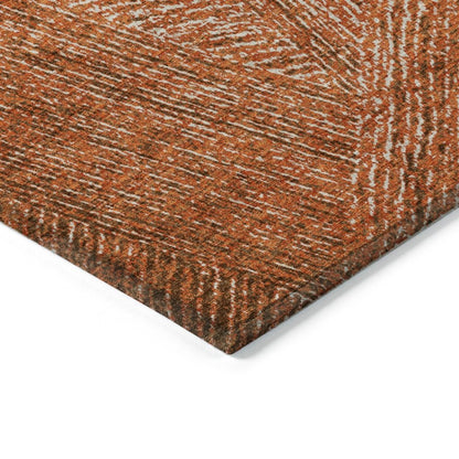 LOOMLAN Rugs Terra Orange Washable Indoor-Outdoor Rug