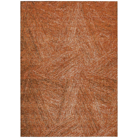 LOOMLAN Rugs Terra Orange Washable Indoor-Outdoor Rug