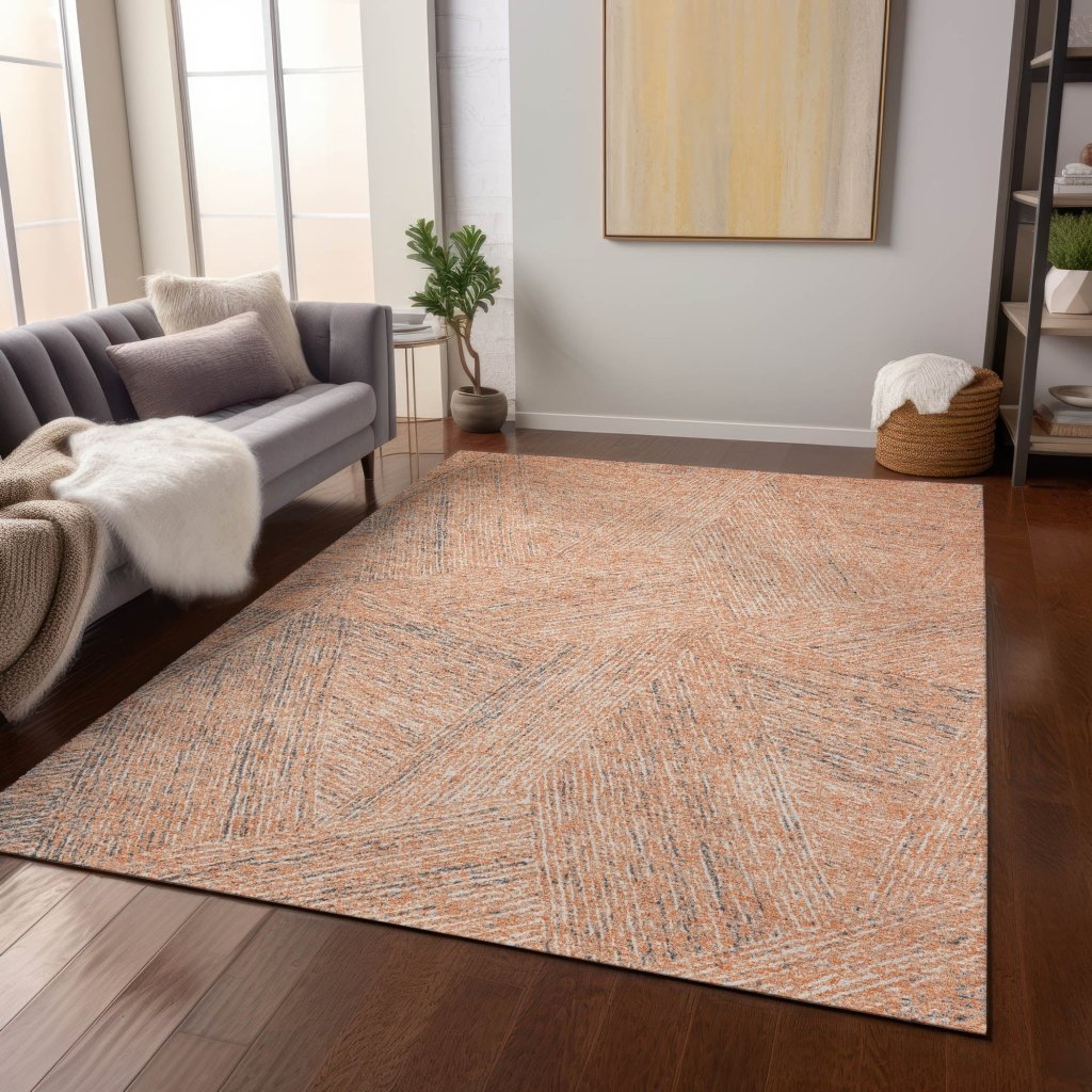 Terra Peach Washable Indoor - Outdoor Rug - LOOMLAN - LOOMLAN Rugs - Outdoor Rugs