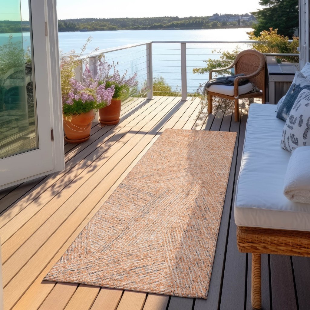 Terra Peach Washable Indoor - Outdoor Rug - LOOMLAN - LOOMLAN Rugs - Outdoor Rugs