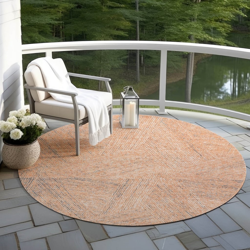 Terra Peach Washable Indoor - Outdoor Rug - LOOMLAN - LOOMLAN Rugs - Outdoor Rugs