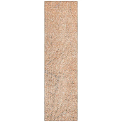 Terra Peach Washable Indoor-Outdoor Rug