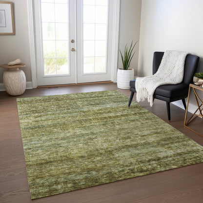LOOMLAN Rugs Terrae Green Washable Indoor-Outdoor Rug