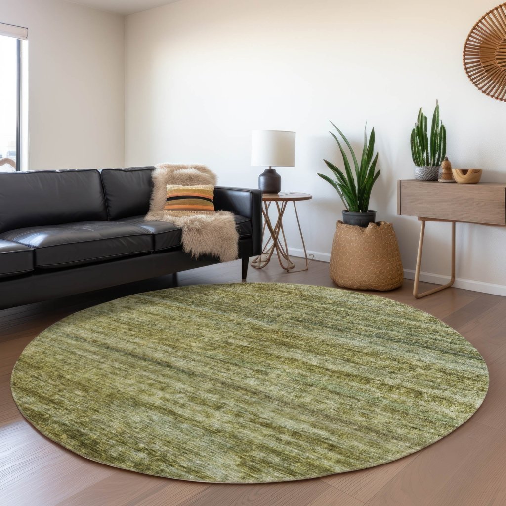 LOOMLAN Rugs Terrae Green Washable Indoor-Outdoor Rug