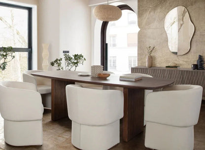 Tess Performance Velvet Modern Dining Chair - LOOMLAN - Diamond Sofa - Dining Chairs