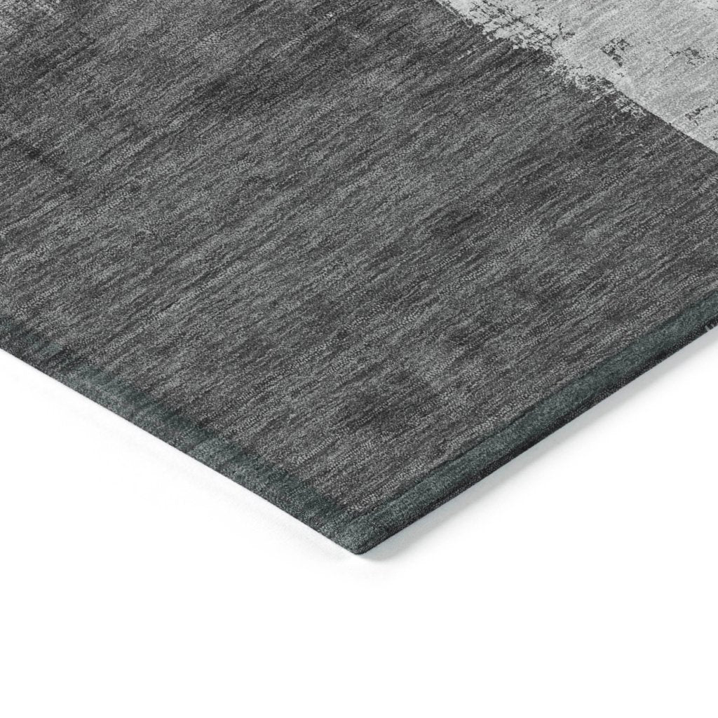 LOOMLAN Rugs Tethira Gray Washable Indoor-Outdoor Rug