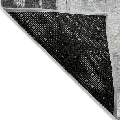 LOOMLAN Rugs Tethira Gray Washable Indoor-Outdoor Rug