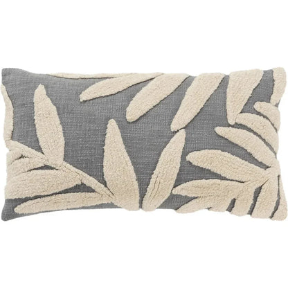 LOOMLAN Textural Long Lumbar Pillow With Insert