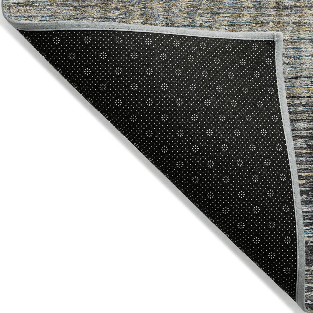 LOOMLAN Rugs Teya Gray Washable Indoor-Outdoor Rug