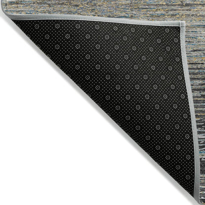 LOOMLAN Rugs Teya Gray Washable Indoor-Outdoor Rug