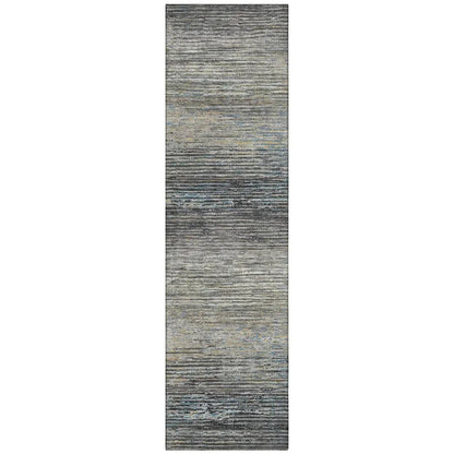 LOOMLAN Rugs Teya Gray Washable Indoor-Outdoor Rug