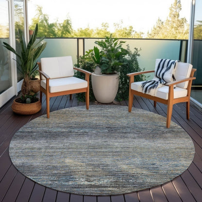LOOMLAN Rugs Teya Gray Washable Indoor-Outdoor Rug