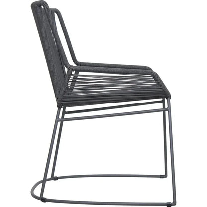 Seasonal Living The Dane Dining Arm Chair 2PC Dark Gray Patio Dining