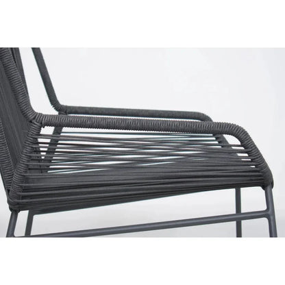 Seasonal Living The Dane Dining Arm Chair 2PC Dark Gray Patio Dining