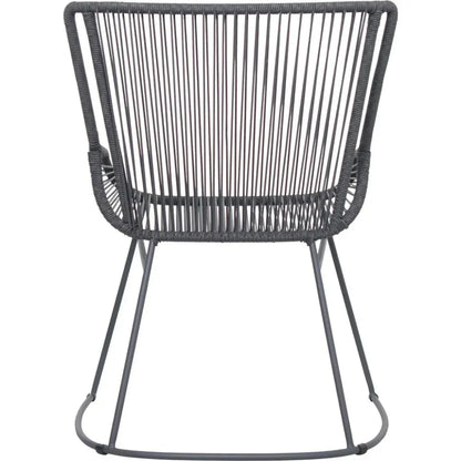 Seasonal Living The Dane Dining Arm Chair 2PC Dark Gray Patio Dining