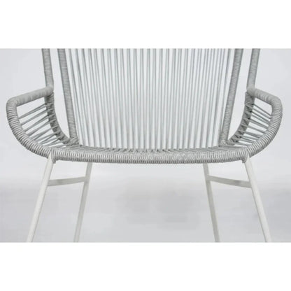 Seasonal Living The Dane Dining Arm Chair 2PC Grey Patio Dining Chairs
