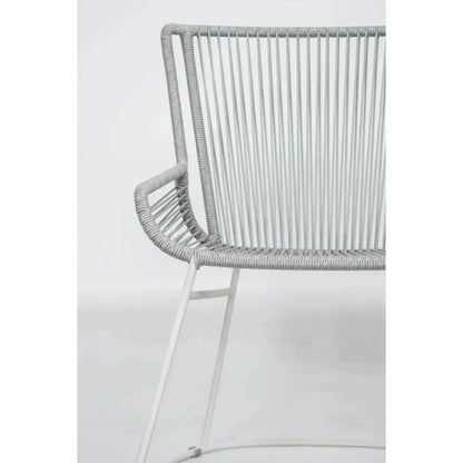 Seasonal Living The Dane Dining Arm Chair 2PC Grey Patio Dining Chairs