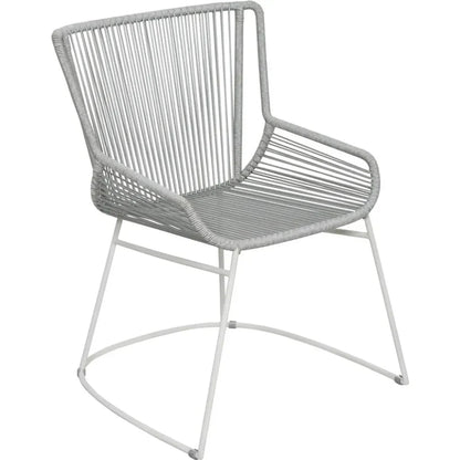 Seasonal Living The Dane Dining Arm Chair 2PC Grey Patio Dining Chairs