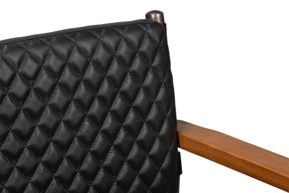 Sarreid The Harley Leather Dining Chair