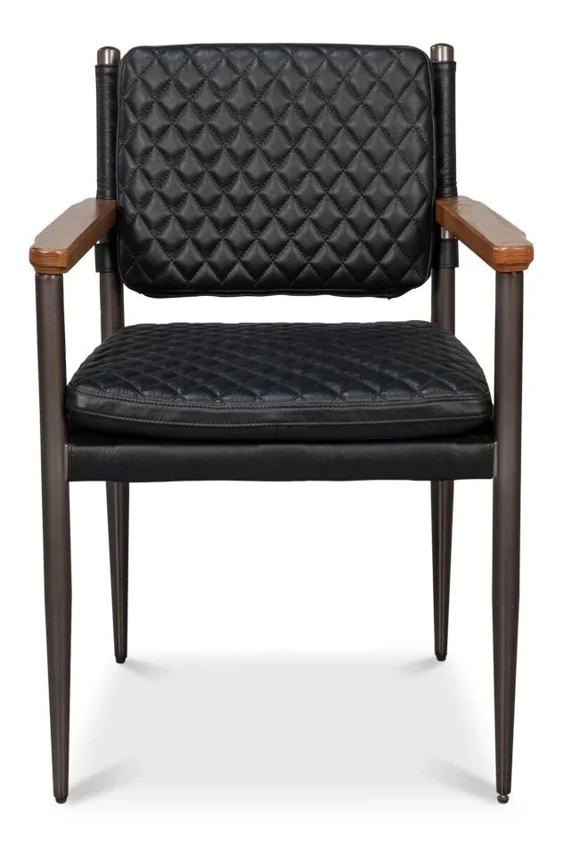 Sarreid The Harley Leather Dining Chair