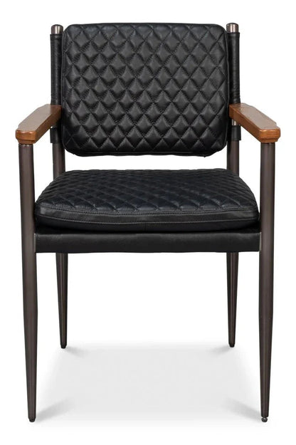 Sarreid The Harley Leather Dining Chair
