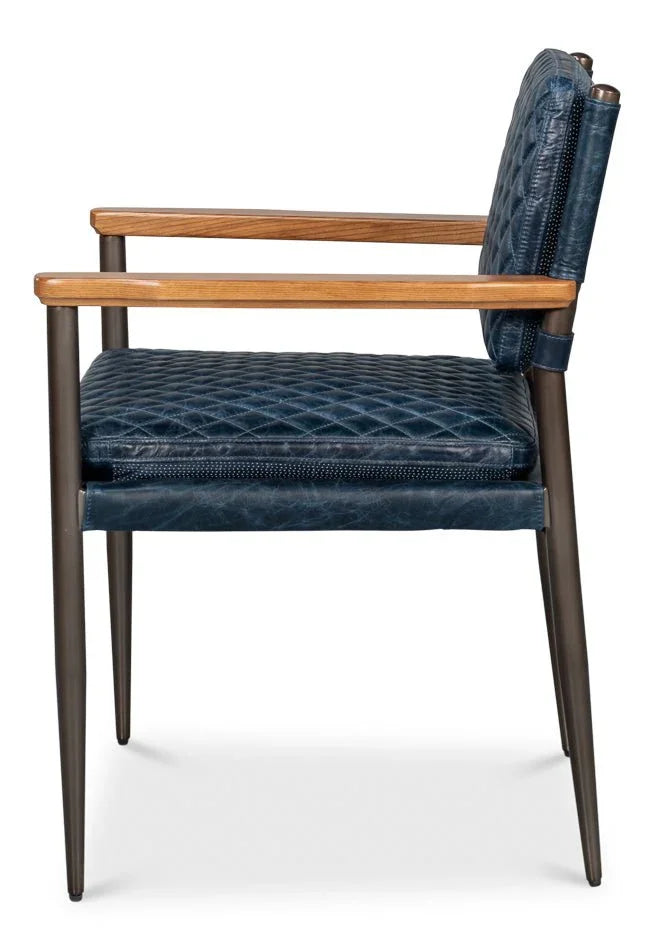 Sarreid The Harley Leather Dining Chair