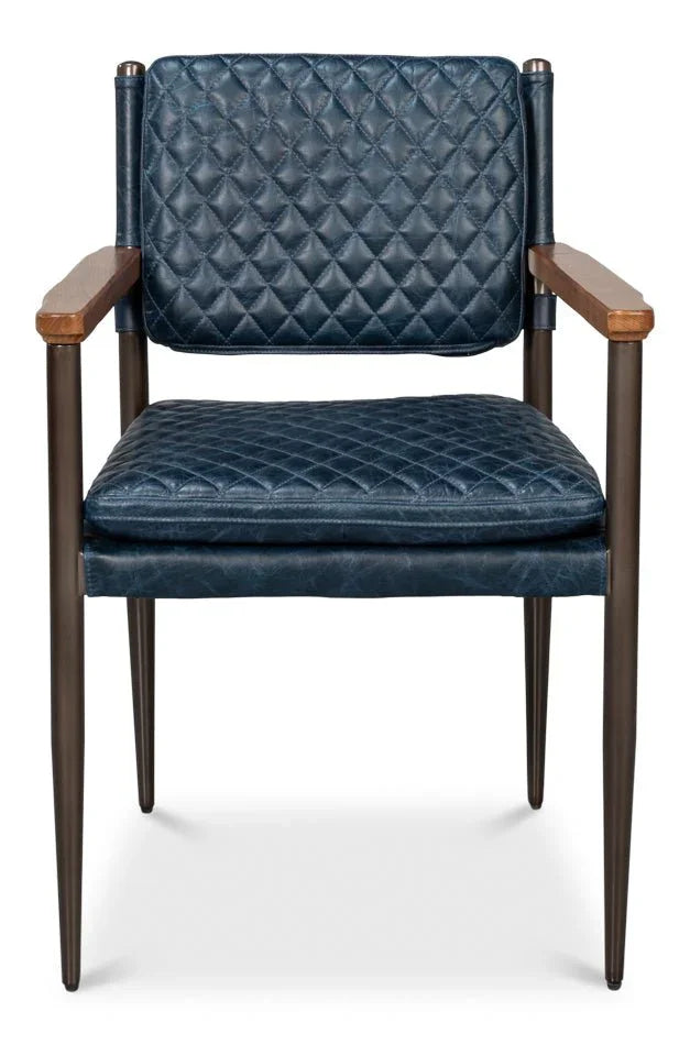 Sarreid The Harley Leather Dining Chair