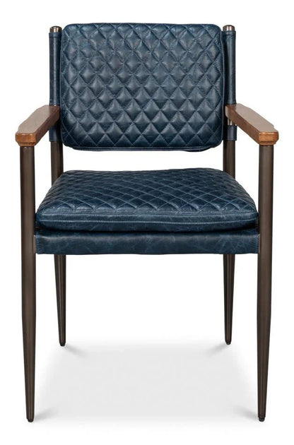 Sarreid The Harley Leather Dining Chair