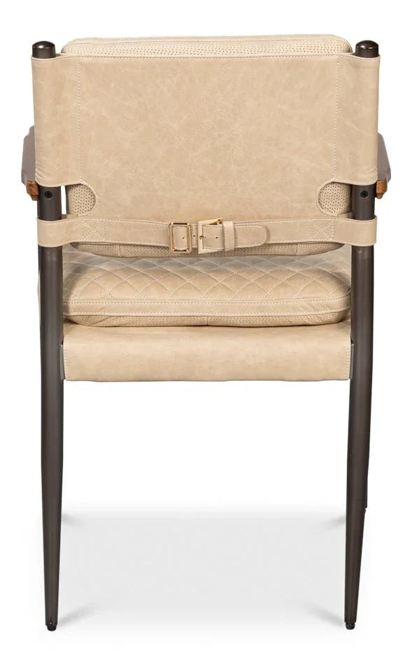 Sarreid The Harley Leather Dining Chair