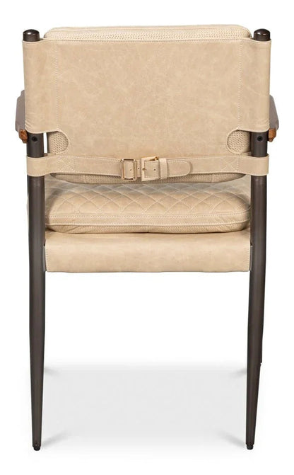 Sarreid The Harley Leather Dining Chair