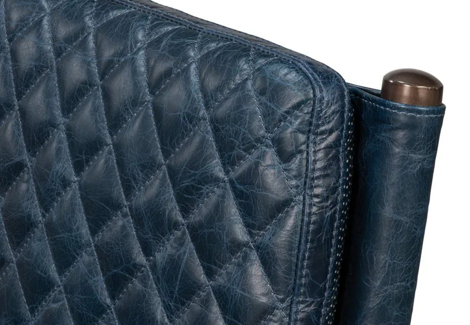 Sarreid The Harley Leather Dining Chair