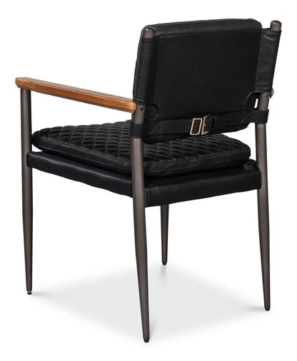 Sarreid The Harley Leather Dining Chair