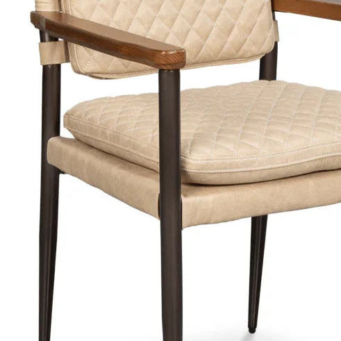 Sarreid The Harley Leather Dining Chair