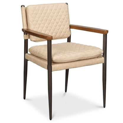 Sarreid The Harley Leather Dining Chair