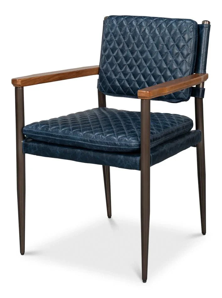 Sarreid The Harley Leather Dining Chair