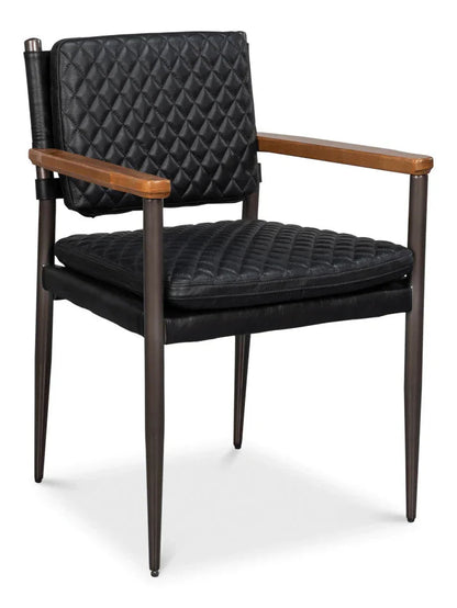 Sarreid The Harley Leather Dining Chair