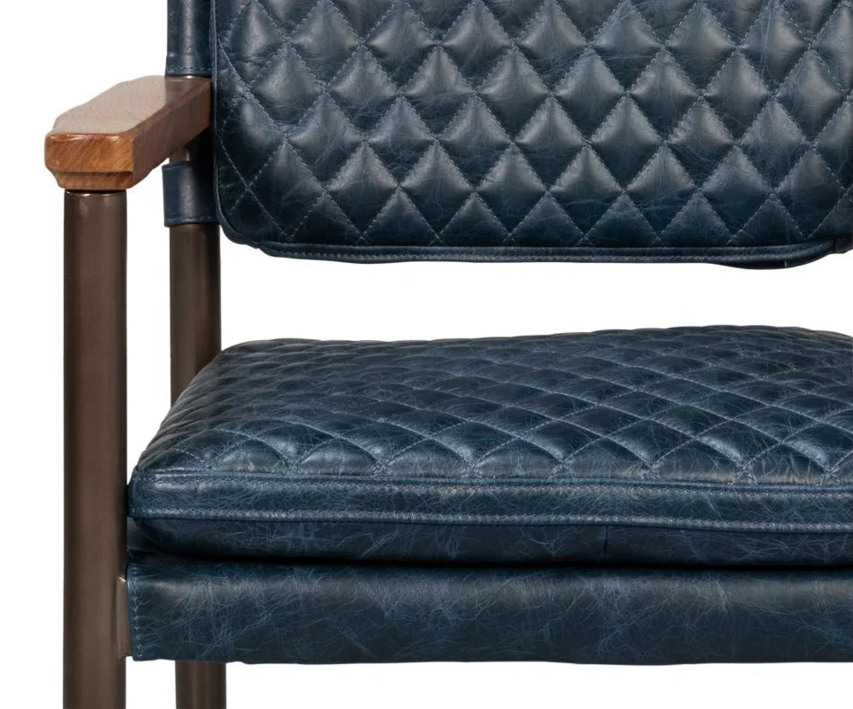 Sarreid The Harley Leather Dining Chair