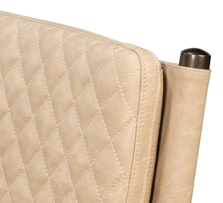 Sarreid The Harley Leather Dining Chair