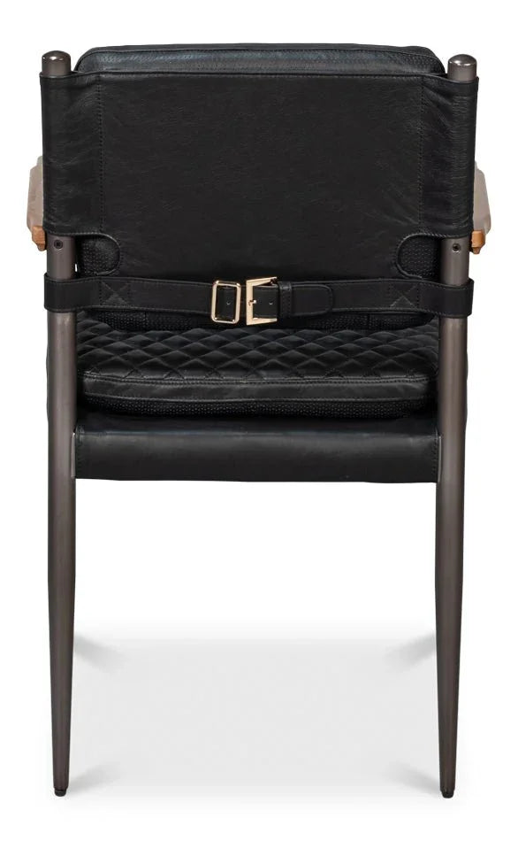 Sarreid The Harley Leather Dining Chair