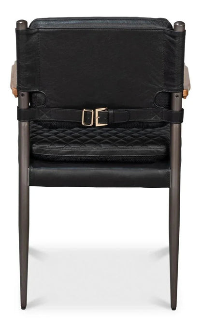 Sarreid The Harley Leather Dining Chair