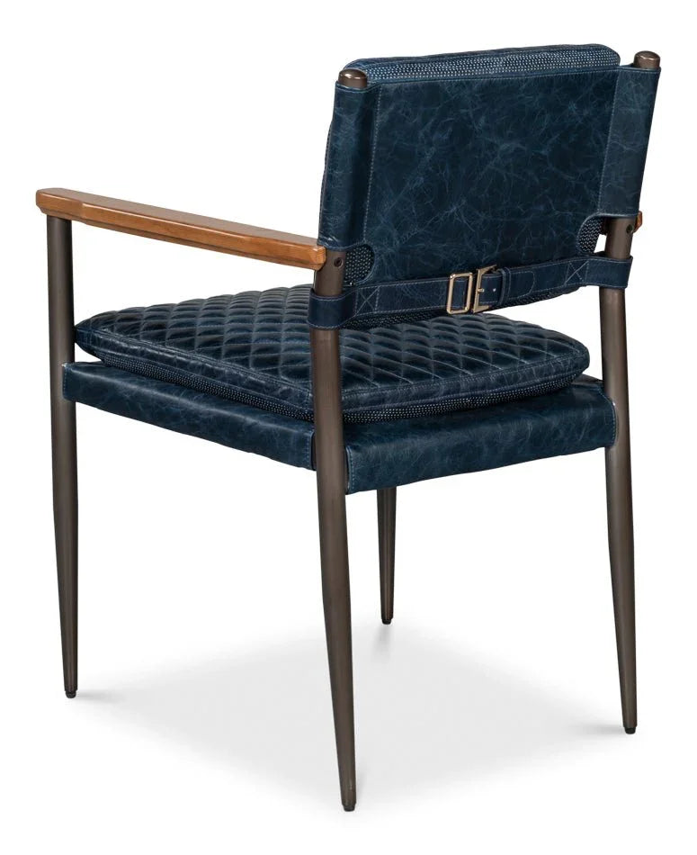 Sarreid The Harley Leather Dining Chair
