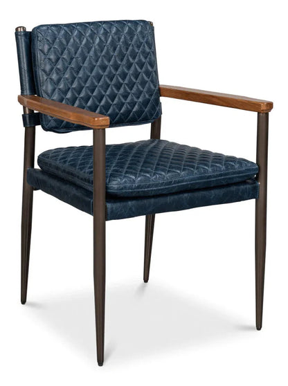 Sarreid The Harley Leather Dining Chair