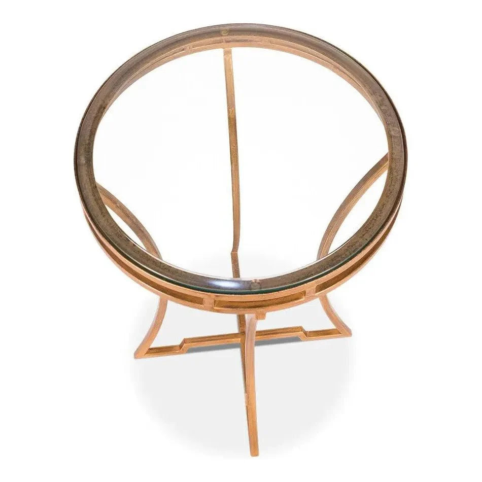 Sarreid The Wine Money Table Round End Table
