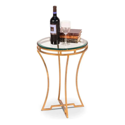Sarreid The Wine Money Table Round End Table