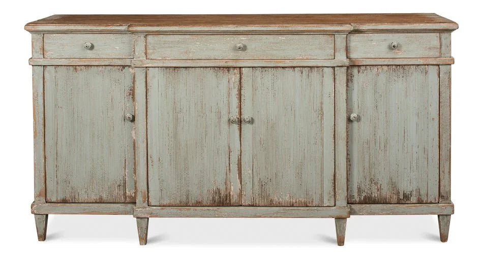 Theo Three Drawer Wood Buffet - LOOMLAN - Sarreid - Buffets